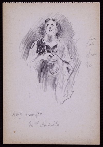 Retrato de la Sra. Arundel Esdaile de Francis Wilfred Lawson