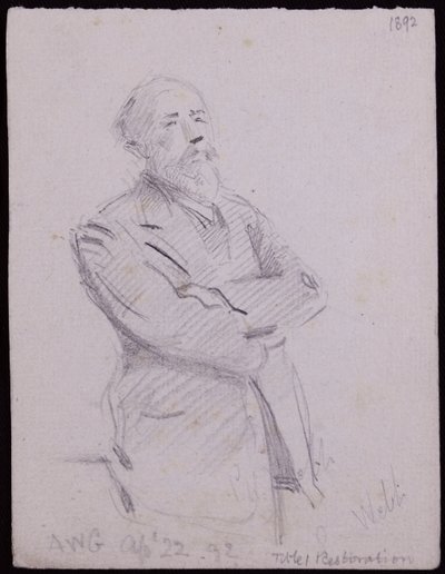 Retrato de Philip Webb de Francis Wilfred Lawson