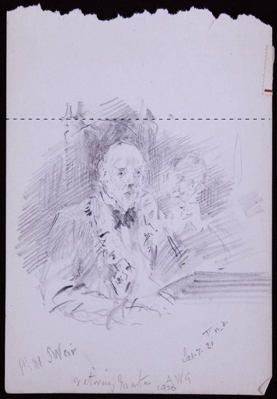 Retrato de RW Schultz Weir de Francis Wilfred Lawson