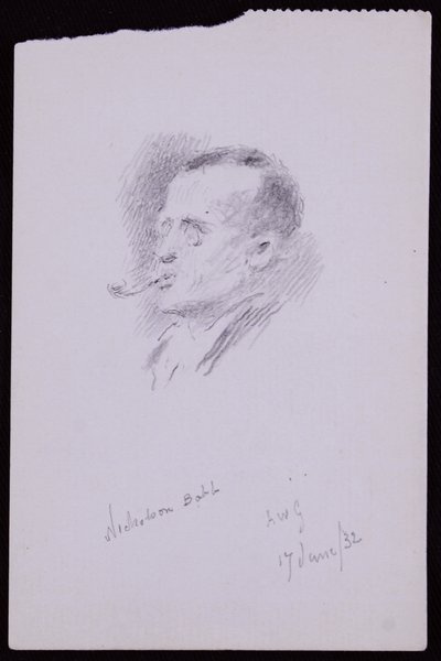 Retrato de S Nicholson Babb de Francis Wilfred Lawson