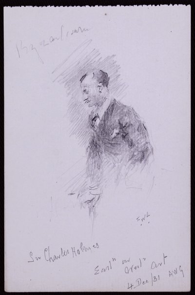 Retrato de Sir Charles Holmes de Francis Wilfred Lawson
