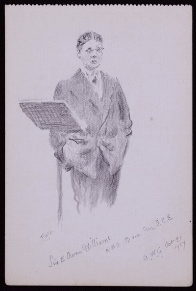 Retrato de Sir Owen Williams de Francis Wilfred Lawson
