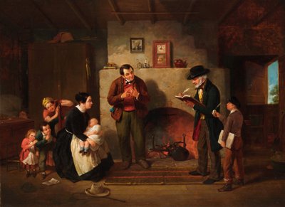 Tomando el Censo, 1854 de Francis William Edmonds