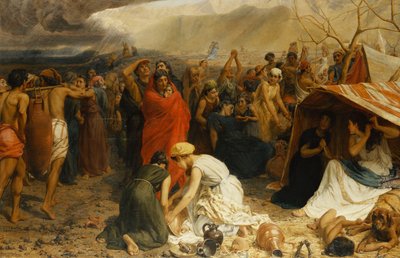 Refugiados de Pompeya, AD 79, 1873 de Francis William Topham