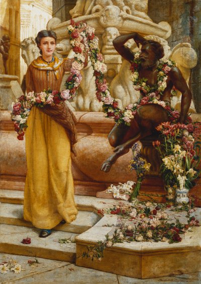 La guirnalda de flores, 1900 de Francis William Topham