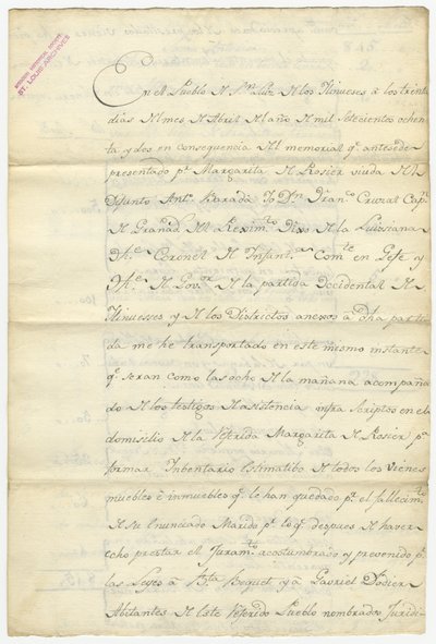 Inventario de Antoine Barada firmado por Fran. Cruzat, Josef Bexmes, Dodier, Becquet, y otros, abril de 1782 de Francisco Cruzat