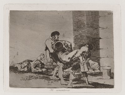 Al cementerio (To the Cemetery), Plate 56 from Los desastres de la guerra (The Disasters of War) de Francisco de Goya
