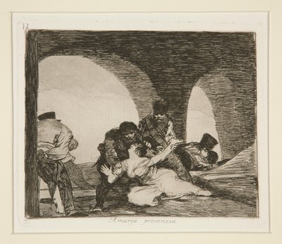 Amarga presencia (Bitter To Be Present), pl. 13 from Los desastres de la guerra (The Disasters of War) de Francisco de Goya