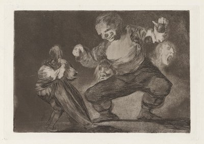 Bobalic?n (Simpleton), also known as Tras el vicio viene el fornicio (After Vice Comes Fornication), from the series Los disparates (Los proverbios) de Francisco de Goya