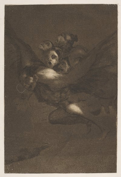 Buen viaje, de Los Caprichos, lámina 64, 1799 de Francisco de Goya