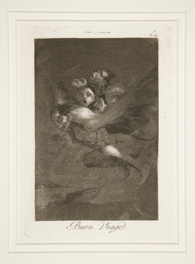 Buen viaje (Bon Voyage), pl. 64 from the series Los caprichos de Francisco de Goya
