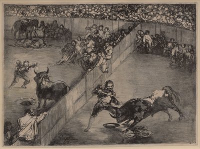 Corrida de toros en un ruedo partido de Francisco de Goya