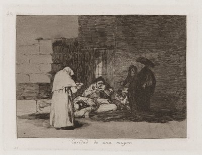 Caridad de una muger (A Woman de Francisco de Goya