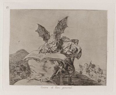 Contra el bien general (Against the Common Good), Plate 71 from Los desastres de la guerra (The Disasters of War) de Francisco de Goya