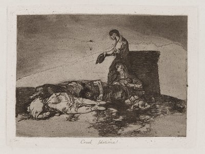 Cruel l?stima! (Cruel Tale of Woe!), Plate 48 from Los desastres de la guerra (The Disasters of War) de Francisco de Goya