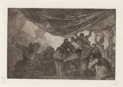 Disparate claro (Clear Folly), también conocido como Sin recomendarse a Dios ni al diablo (Sin encomendarse ni a Dios ni al diablo), de la serie Los disparates (Los proverbios) de Francisco de Goya