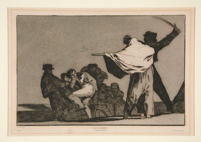 Disparate conocido (Well-Known Folly), placa sin numerar de la serie Los proverbios de Francisco de Goya