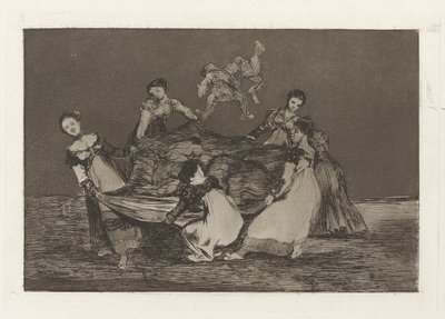 Disparate femenino (Feminine Folly), also known as Pesa mas que un burro muerto (Heavier than a Dead Donkey), from the series Los disparates (Los proverbios) de Francisco de Goya