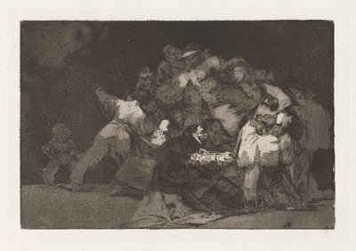 General Folly, también conocido como Las garras de un gato y el vestido de un devoto, de la serie Los dispares (Los proverbios) de Francisco de Goya
