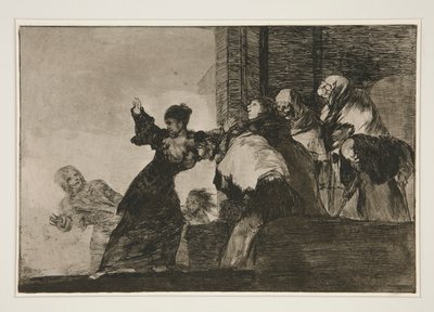 Disparate pobre (Pobre Locura), pl. 11 de la serie Los proverbios de Francisco de Goya