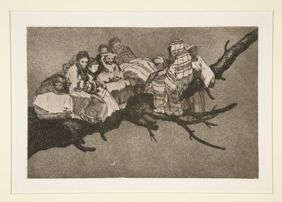 Disparate ridiculo (Locura ridícula), pl. 3 de la serie Los proverbios de Francisco de Goya