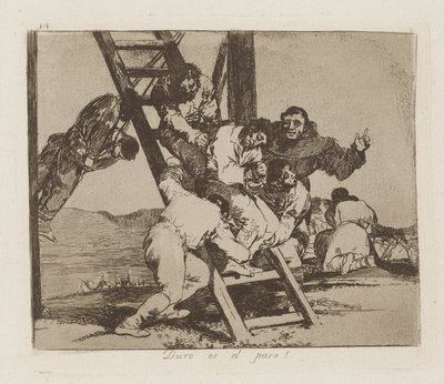 Duro es el paso! (It de Francisco de Goya