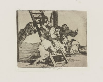 Duro es el paso! (It de Francisco de Goya
