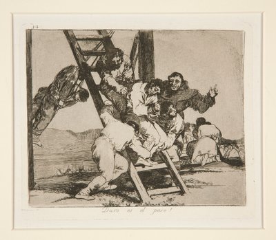 Duro es el paso! (It de Francisco de Goya