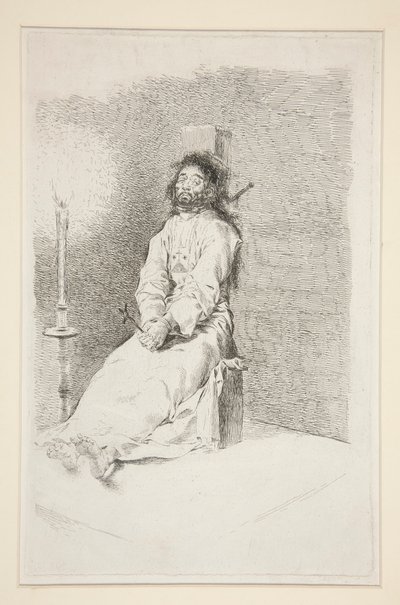 El agorratado (The Garroted Man) de Francisco de Goya