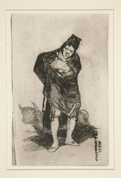 El embozado (The Cloaked Man) de Francisco de Goya