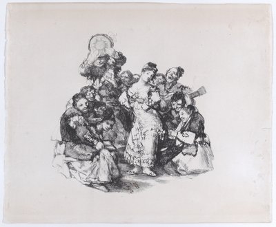 El vito, la danza andaluza, ca. 1825-1826 de Francisco de Goya