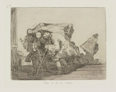 Esta no lo es menos. (This Is Not Less So), pl. 67 from the series Los desastres de la guerra (The Disasters of War) de Francisco de Goya