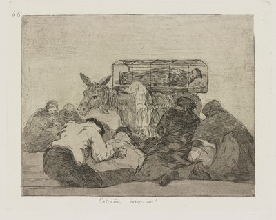 Extra?a devocion! (Strange Devotion!), pl. 66 from the series Los desastres de la guerra (The Disasters of War) de Francisco de Goya