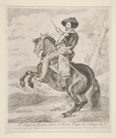 Gaspar de Guzmán, Conde Duque de Olivares de Francisco de Goya