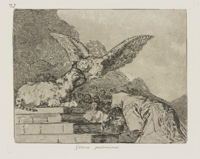 Gatesca pantomima. (Feline Pantomime.), pl. 73 from the series Los desastres de la guerra (The Disasters of War) de Francisco de Goya