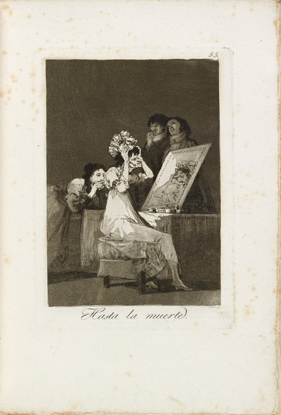 Hasta la muerte, 1799-1799 de Francisco de Goya