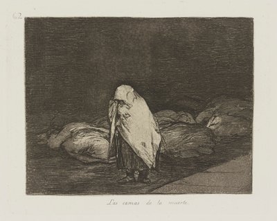 Las camas de la muerte. (The Beds of Death.), pl. 62 from the series Los desastres de la guerra (The Disasters of War) de Francisco de Goya