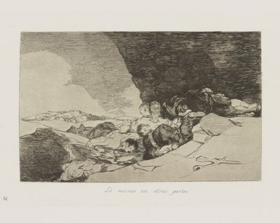 Lo mismo en otras partes. (The Same Elsewhere.), pl. 23 from the series Los desastres de la guerra (The Disasters of War) de Francisco de Goya