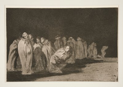 The Encased (Los hombres en sacos), pl. 8 de la serie Los Proverbios de Francisco de Goya