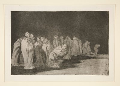 Los sacos (Hombres en sacos), pl. 8 de la serie Los Proverbios de Francisco de Goya
