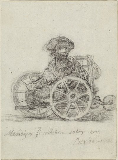 Mendigos que se llevan solos en Burdeos de Francisco de Goya