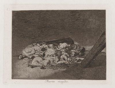 Muertos recogidos (Harvest of the Dead), Plate 63 from Los desastres de la guerra (The Disasters of War) de Francisco de Goya