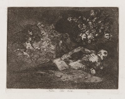 Nada. [Ello dir?] (Nothing. The Event Will Tell), Plate 69 from Los desastres de la guerra (The Disasters of War) de Francisco de Goya