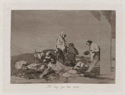 No hay que dar voces (It de Francisco de Goya
