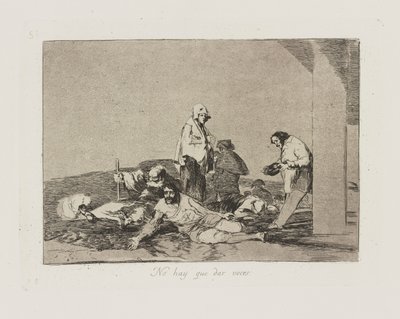 No hay que dar voces. (It de Francisco de Goya