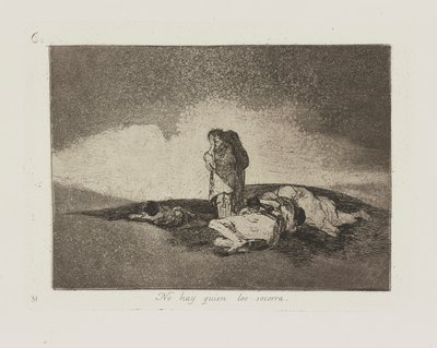 No hay quien los socorra. (There Is No One to Help Them.), pl. 60 from the series Los desastres de la guerra (The Disasters of War) de Francisco de Goya