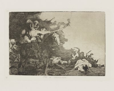 No se convienen. (They Do Not Agree.), pl. 17 from the series Los desastres de la guerra (The Disasters of War) de Francisco de Goya