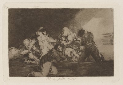 No se puede mirar (One Can de Francisco de Goya