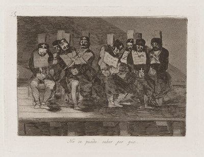 No se puede saber por que [sic] (One Can de Francisco de Goya