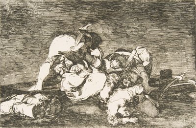 Placa 10 de Los Desastres de la Guerra: Tampoco..., 1810 de Francisco de Goya